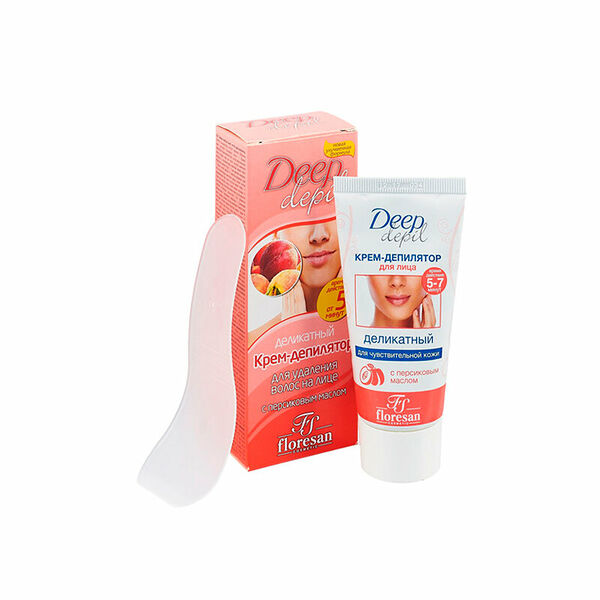 Крем-депилятор для лица Floresan Deep Depil Деликатный с Персиковым Маслом 50 мл