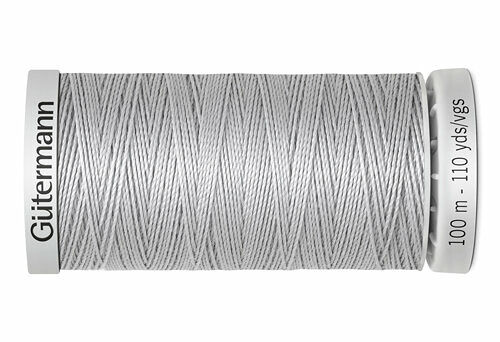 724033 Нить Extra Strong M 782 суперкрепкая, 100м, 100% п/э Gutermann(038 св.серый)