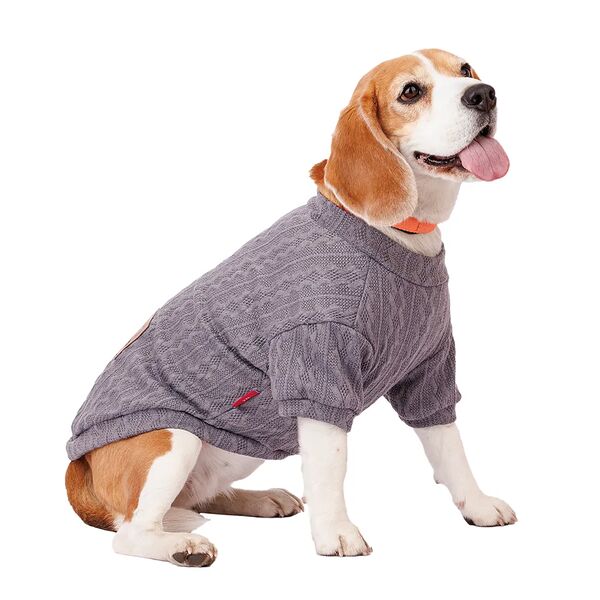 Свитер для собак 2XL серый (унисекс)