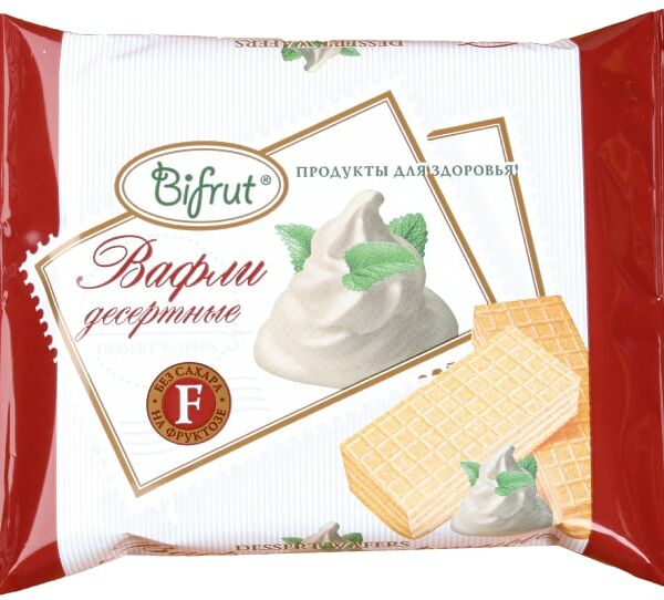 Вафли Bifrut Десертные на фруктозе 60г