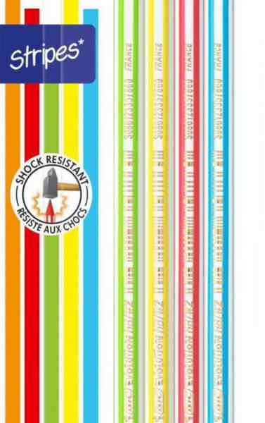 Карандаши чернографитные Bic Evolution Stripes корпус с полосками, 4 шт.