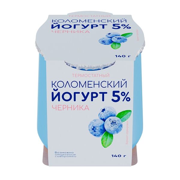 Йогурт Коломенское термостатный черника 3%