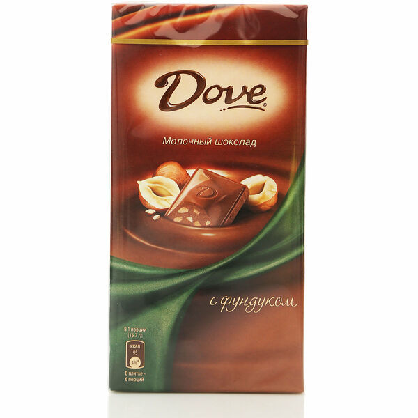 Шоколад молочный Dove с фундуком