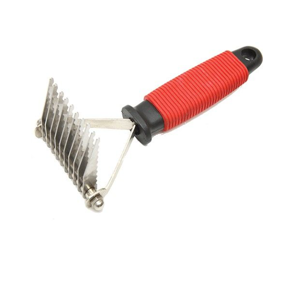 Колтунорез для животных КАСКАД грабли длинные зубья