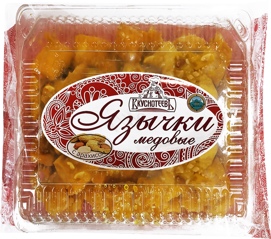 

Изделия хлебобулочные ВКУСНОТЕЕВЪ Язычки медовые с арахисом