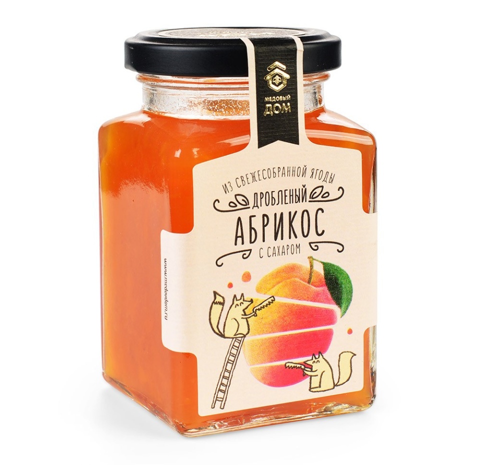 

Абрикос Медовый дом дробленый с сахаром, 290 г