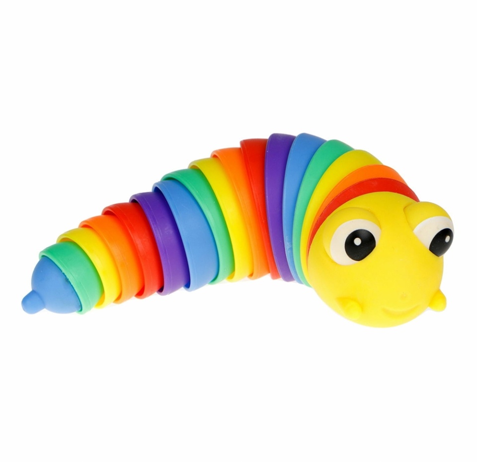 

Игрушка 1Toy гусеница 18х5 cm, 6 цв. в ассортименте, Китай