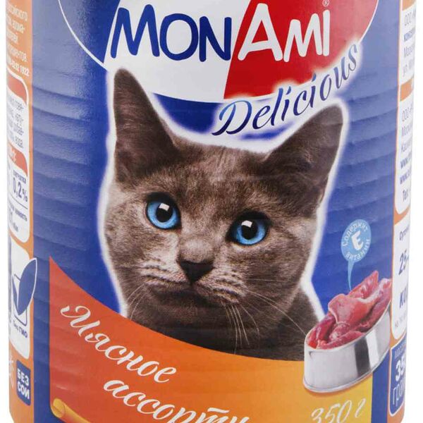 Корм для кошек Delicious MonAmi Мясное ассорти