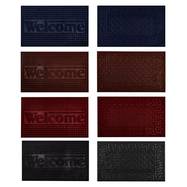 Vetta коврик придверный, резиновый с ворсом полиэстер, 45х75см, cr004 в ассортименте