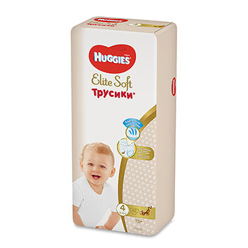 Трусики-подгузники Elite Soft 4 (9-14 кг), Huggies, 42 шт., Россия