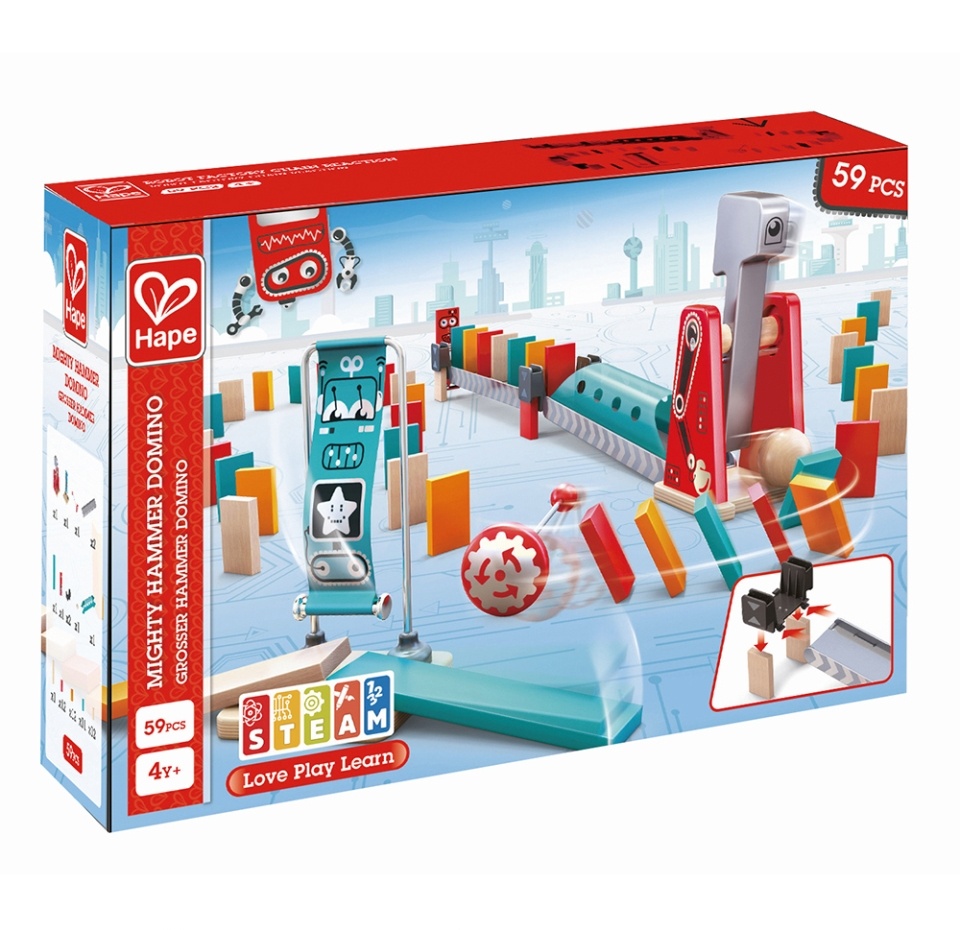 

Игра настольная «Падающее домино "Гигантский молот"» детская 4+, Hape, Швейцария