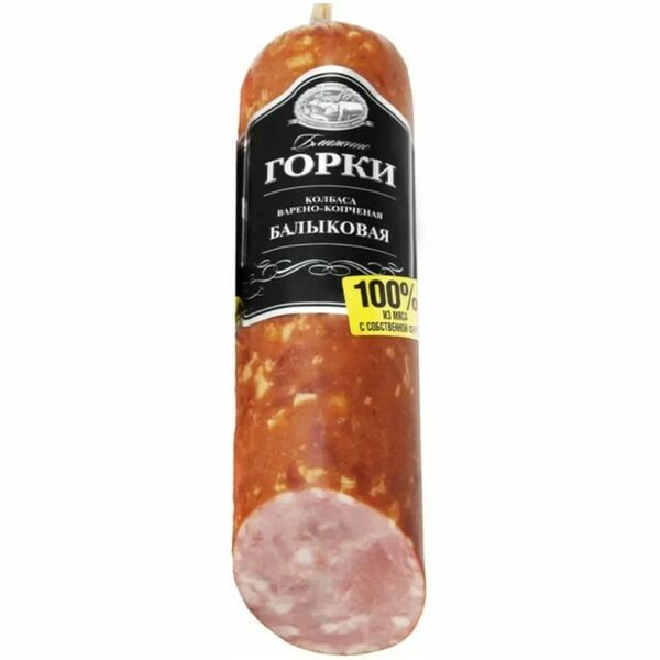 Колбаса варёно-копчёная Ближние Горки Балыковая вес