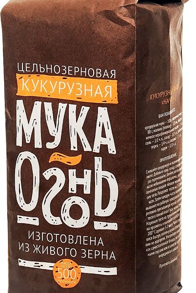 Мука Огонь Мука кукурузная цельносмолотая 500г