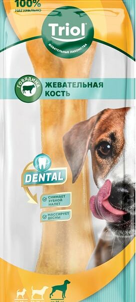 Лакомство для собак Triol Кость из жил 20см 150г