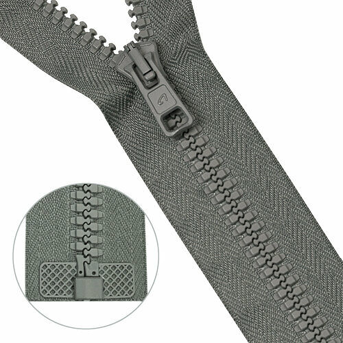 Молния трактор Т10 (6мм) 1 замок 70см (2076) Arta-F(074 серый),шт