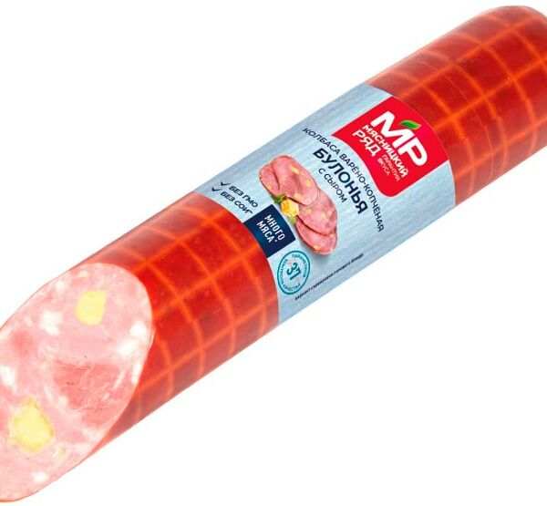 Колбаса Мясницкий ряд Булонья с сыром варено-копченая