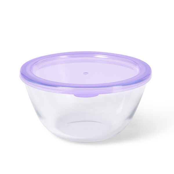 Стеклянная миска с крышкой 21 см / 2,1 л арт. 6521