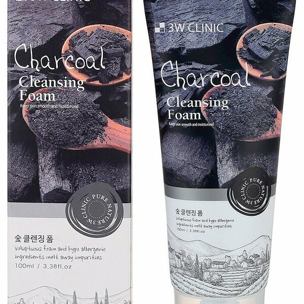 Пенка для умывания Charcoal Cleansing Foam 100 мл ТМ 3W Clinic