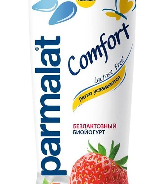 Биойогурт питьевой Parmalat Comfort с клубникой безлактозный 1,5%