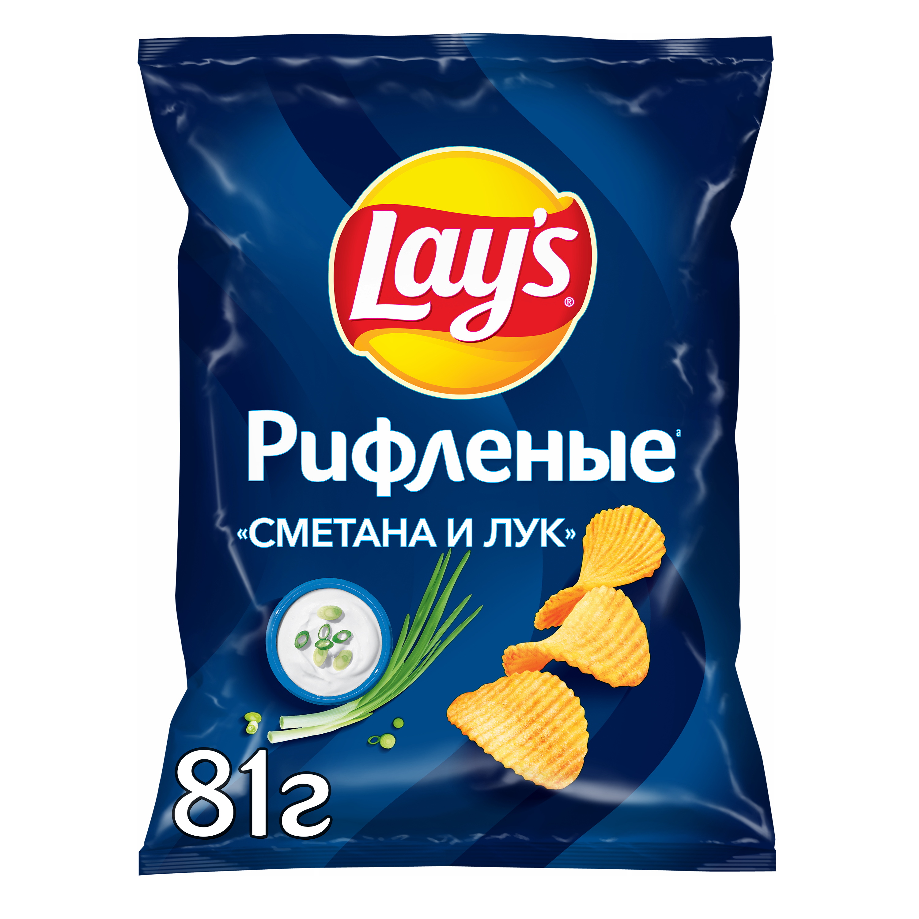 

Чипсы картофельные Lay's Сметана и лук 81 г
