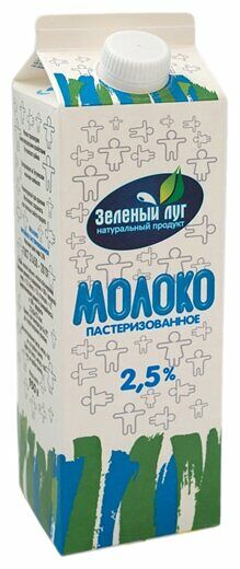 Молоко Зеленый луг 2.5%