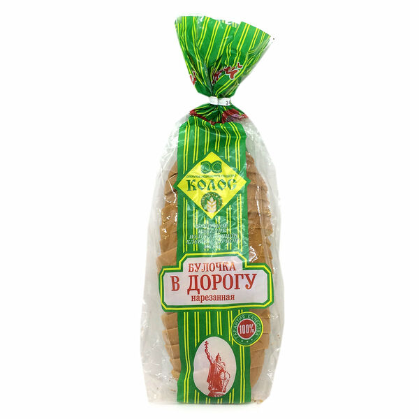 Булочка Колос В дорогу, нарезанная