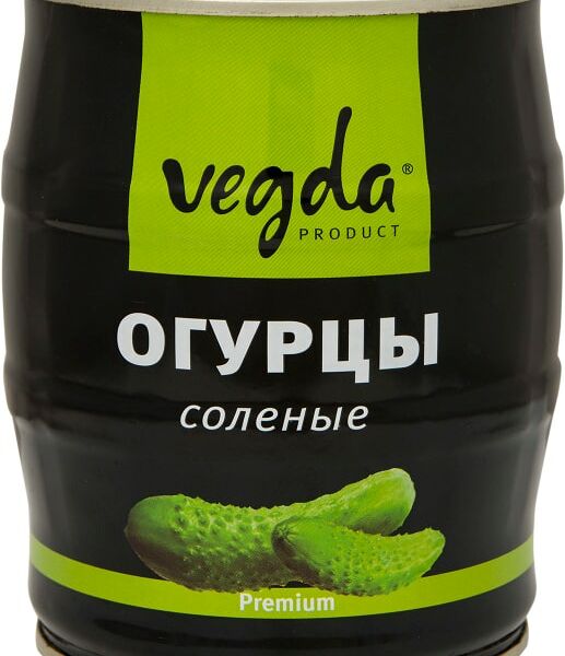 Огурцы Vegda соленые 580г