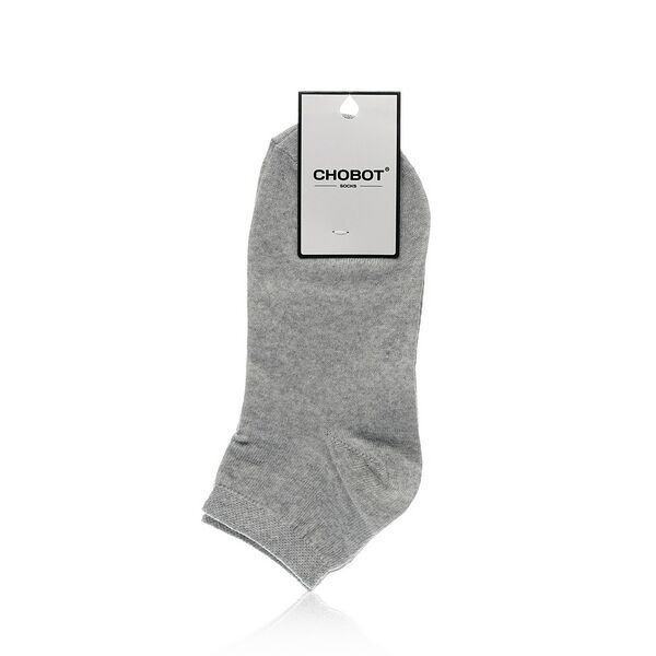 Женские однотонные носки Chobot 52s-002, серые, р.23