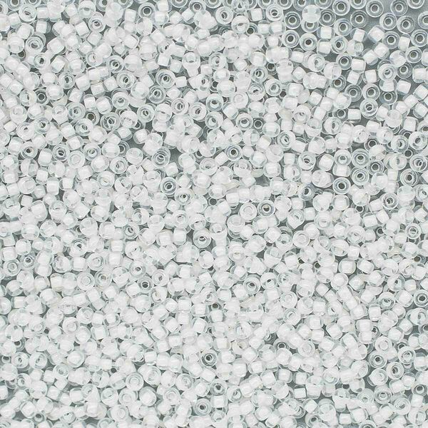 (38602) 331-19001-10/0 Бисер прозрачный с цветным центром 10/0, круг.отв., 20гр Preciosa,упак