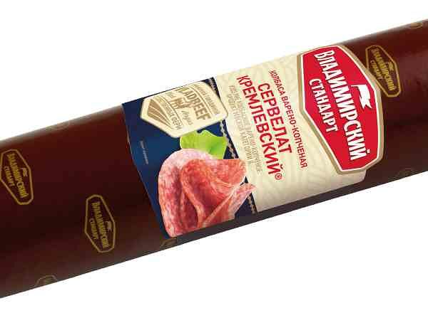 Сервелат варёно-копчёный Владимирский стандарт Кремлёвский