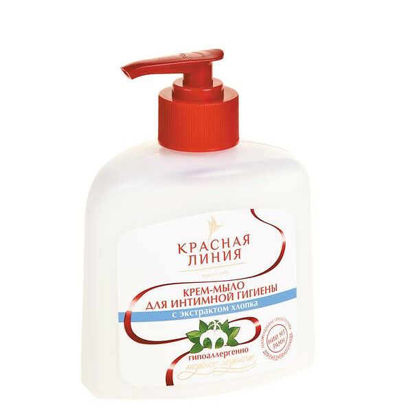 Крем-мыло жидкое Красная Линия для интимного ухода