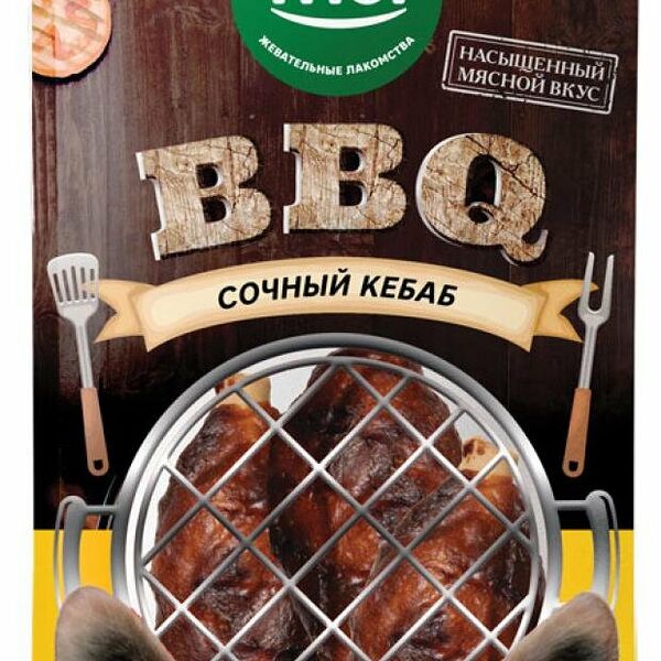 Лакомство для собак Triol сочный кебаб BBQ