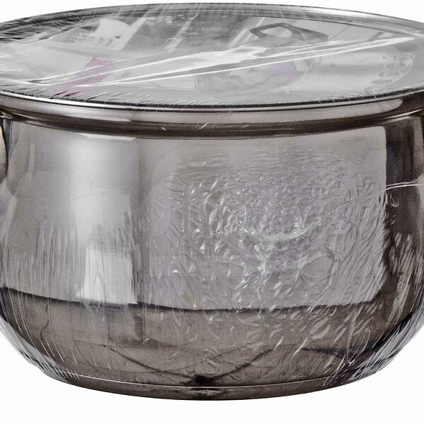 Кастрюля нержавеющая сталь с крышкой 1.67л/1.43л вместимость в ассортименте