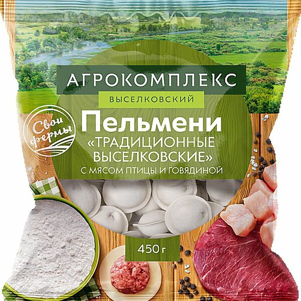 Пельмени Агрокомплекс Выселковские Традиционные 450 г