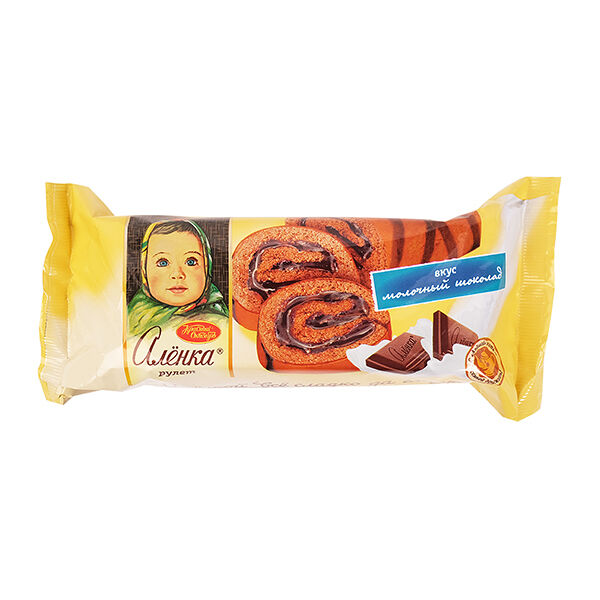 Рулет Алёнка вкус Молочный шоколад, 200 гр.