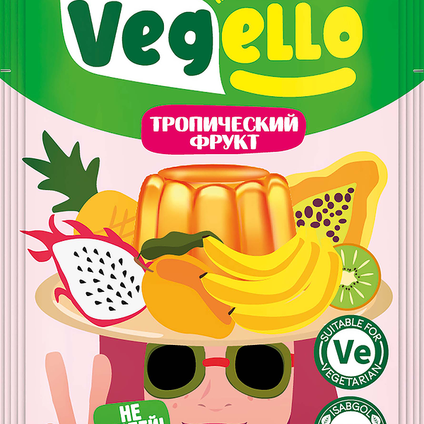 Желе РУССКИЙ ПРОДУКТ Vegello Тропический фрукт, 40г