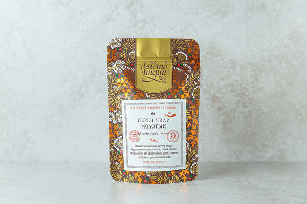 Перец чили красный молотый Золото Индии сорт Teja (очень острый) 