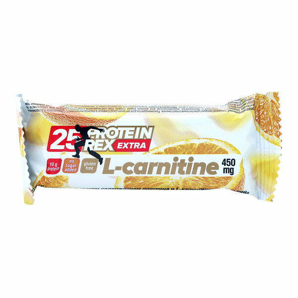 Батончик с высоким содержанием протеина и L-карнитином Апельсин ТМ Protein Rex (Протеин Рекс)
