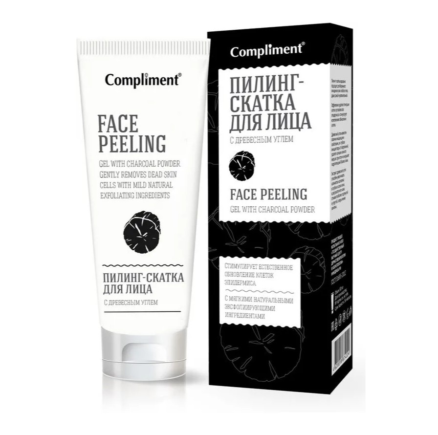 

Пилинг-скатка для лица Compliment с древесным углем 80 мл