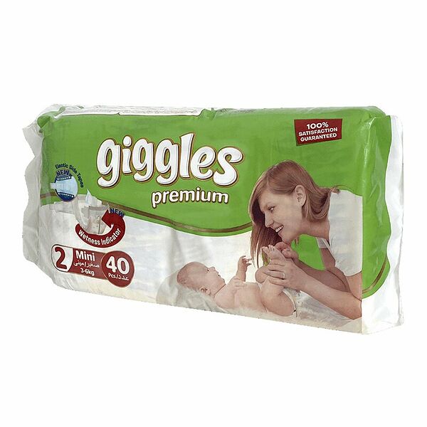 Подгузники Giggles Premium 40 шт 3-6 кг