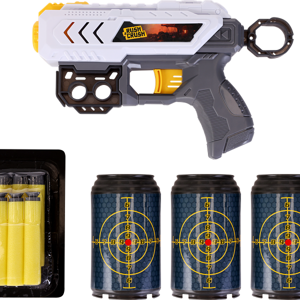 Набор игровой RUSH&CRUSH Бластер с мягкими снарядами, 10 предметов, Арт. ZH216656