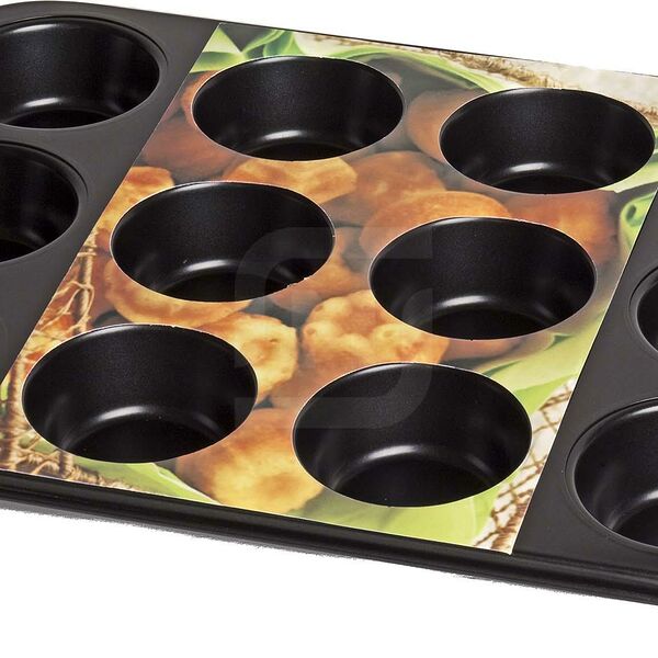 Форма для выпекания антипригарное покрытие для кексов 355*265*30мм