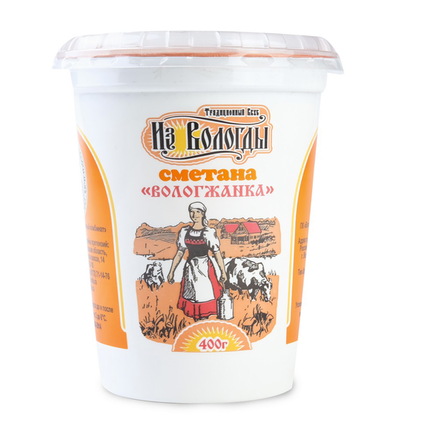 Сметана Вологжанка 22%