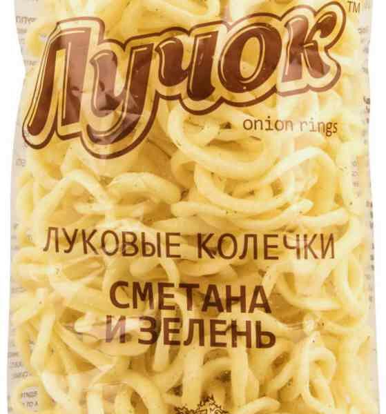 Луковые колечки Лучок Сметана и зелень