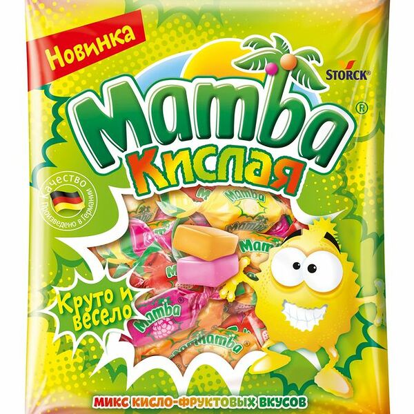 Конфеты Mamba Кислая жевательные, 70г
