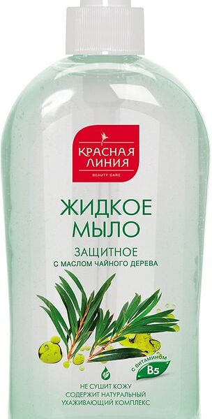 Мыло жидкое Красная Линия Защитное 520г
