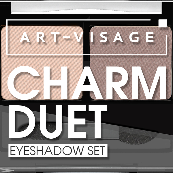 Палетка теней для век Art-Visage Charm duet Тон 03 3.6 г