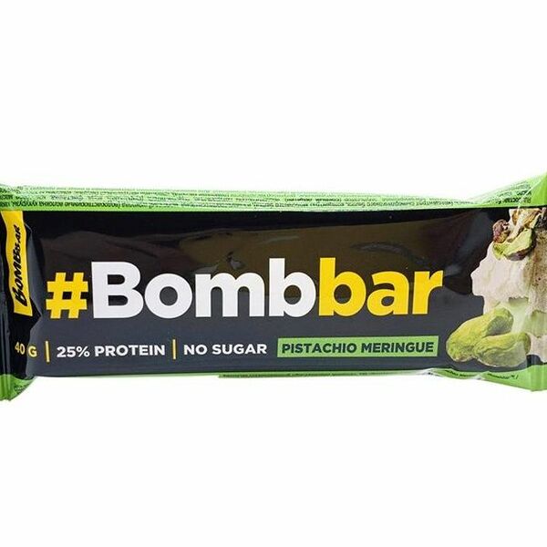 Батончик протеиновый Bombbar глазированный Фисташковая меренга 40г