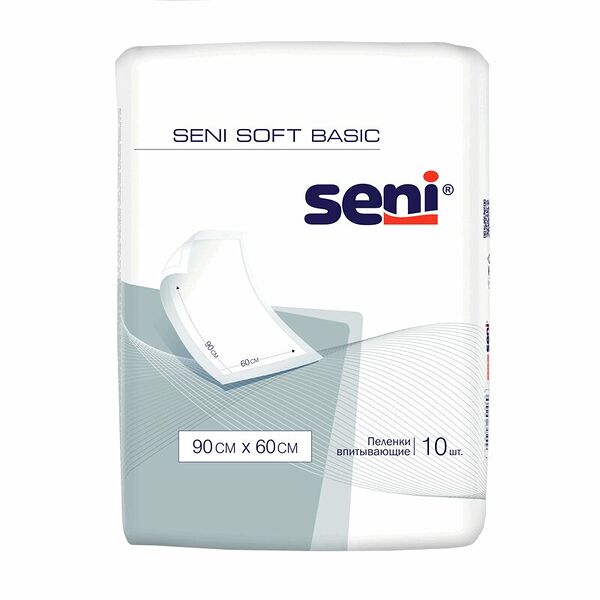 Пеленки Seni 10 шт 90 см x 60 см впитывающие