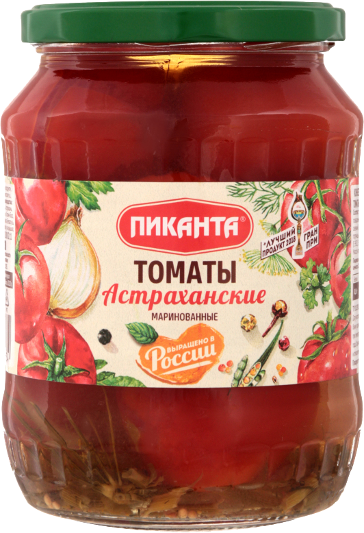 

Томаты Пиканта Астраханские маринованные 670 г